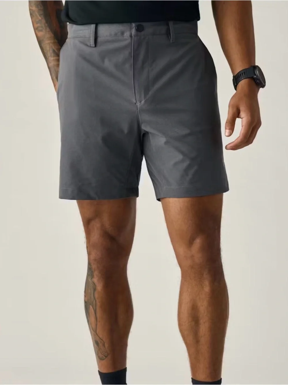 Men's Slate Gray Casual Shorts 7”